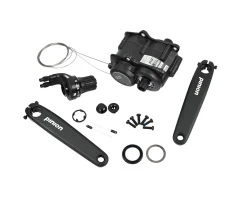 PINION Getriebe C1.12 Schwarz Anthrazit - Komplettset P1110 - Schaltgriff DS2 + Kurbel